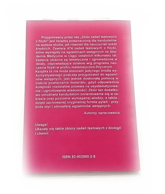 FIZYKA. ZBIÓR ZADAŃ TESTOWYCH 1995