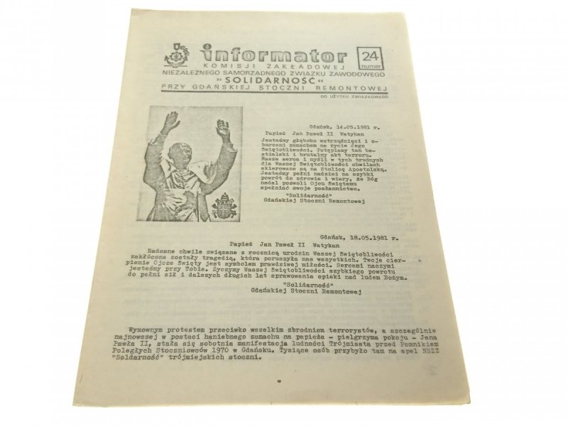 INFORMATOR. KOMIET ZAŁOŻYCIELSKI NIEZALEŻNYCH 24