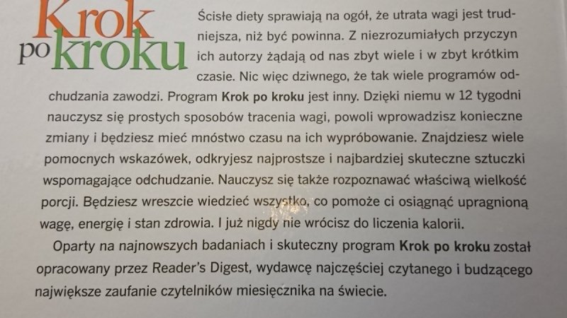 KROK PO KROKU. JAK ŁATWO I BEZPIECZNIE SCHUDNĄĆ