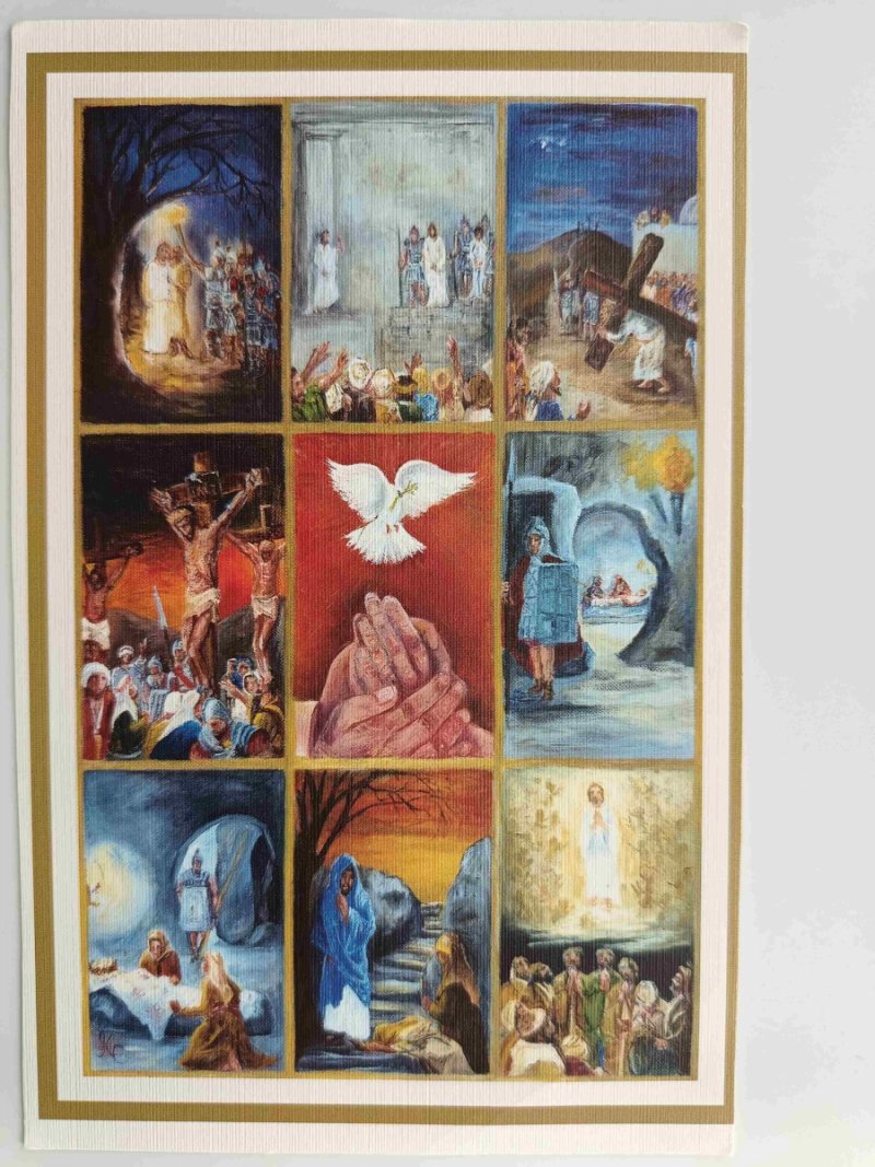KOLAŻ 9 OBRAZKÓW RELIGIJNYCH