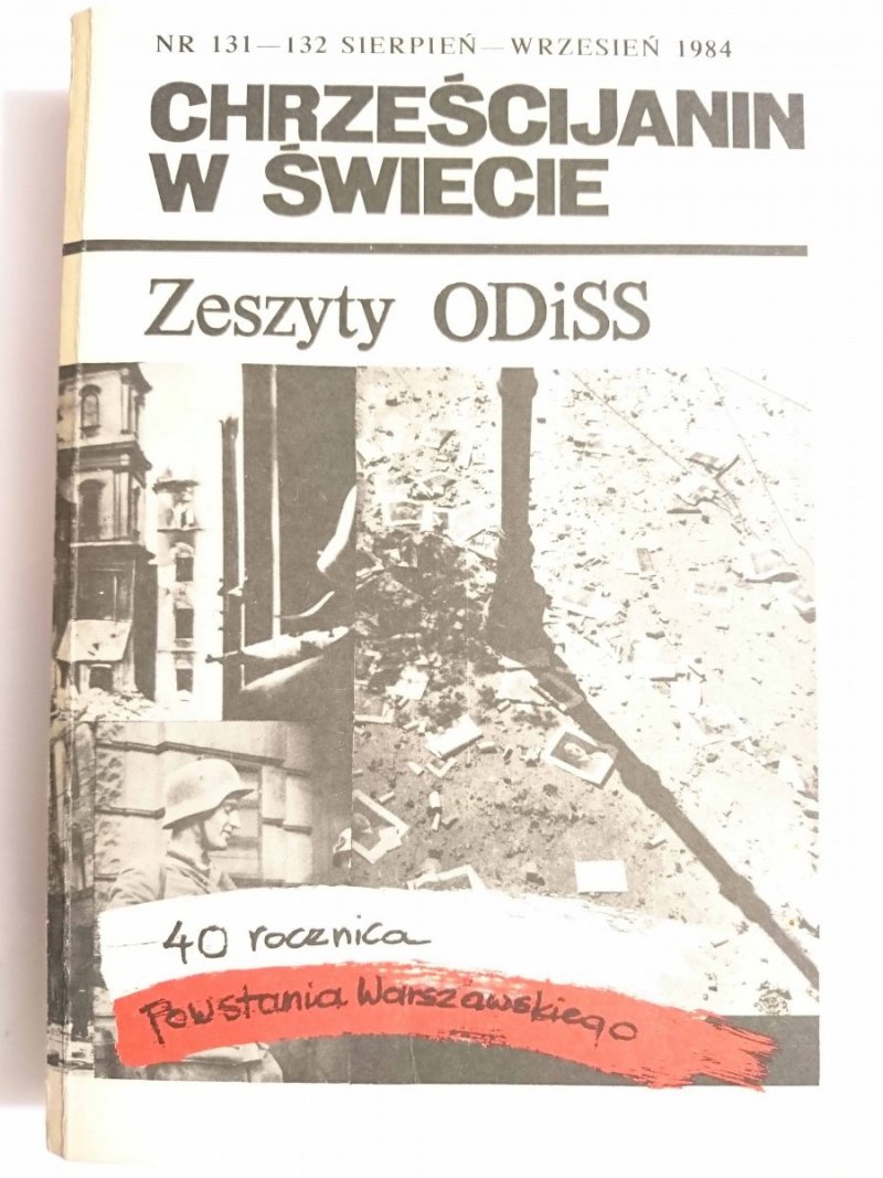 CHRZEŚCIJANIN W ŚWIECIE NR 131-132 SIERPIEŃ-WRZESIEŃ 1984