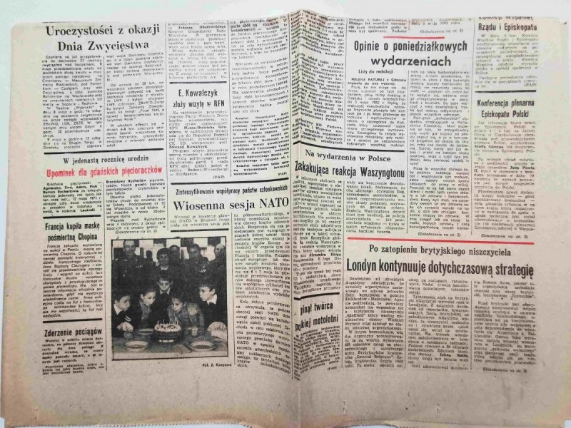 GŁOS WYBRZEŻA NR 89 (10229) CZWARTEK 6 MAJA 1982 r.
