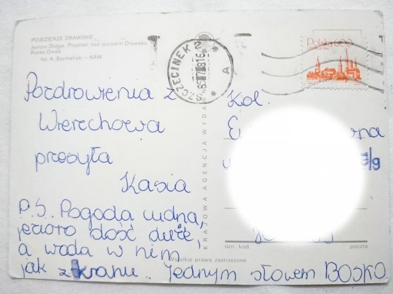 POJEZIERZE DRAWSKIE. JEZIORO DOŁGIE I INNE FOT. SZYMAŃSKI