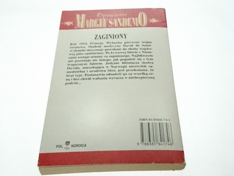 OPOWIEŚCI MARGIT SANDEMO TOM 27 ZAGINIONY