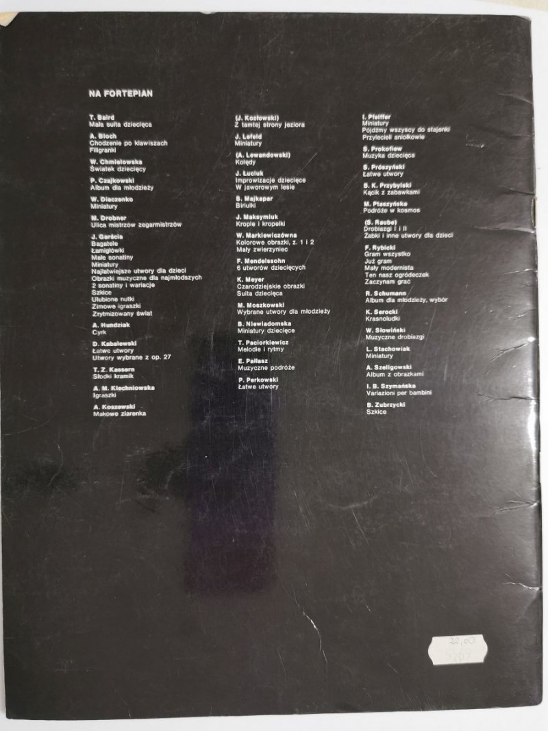 SZKOŁA NA FORTEPIAN - Anna Maria Klechniowska 1995