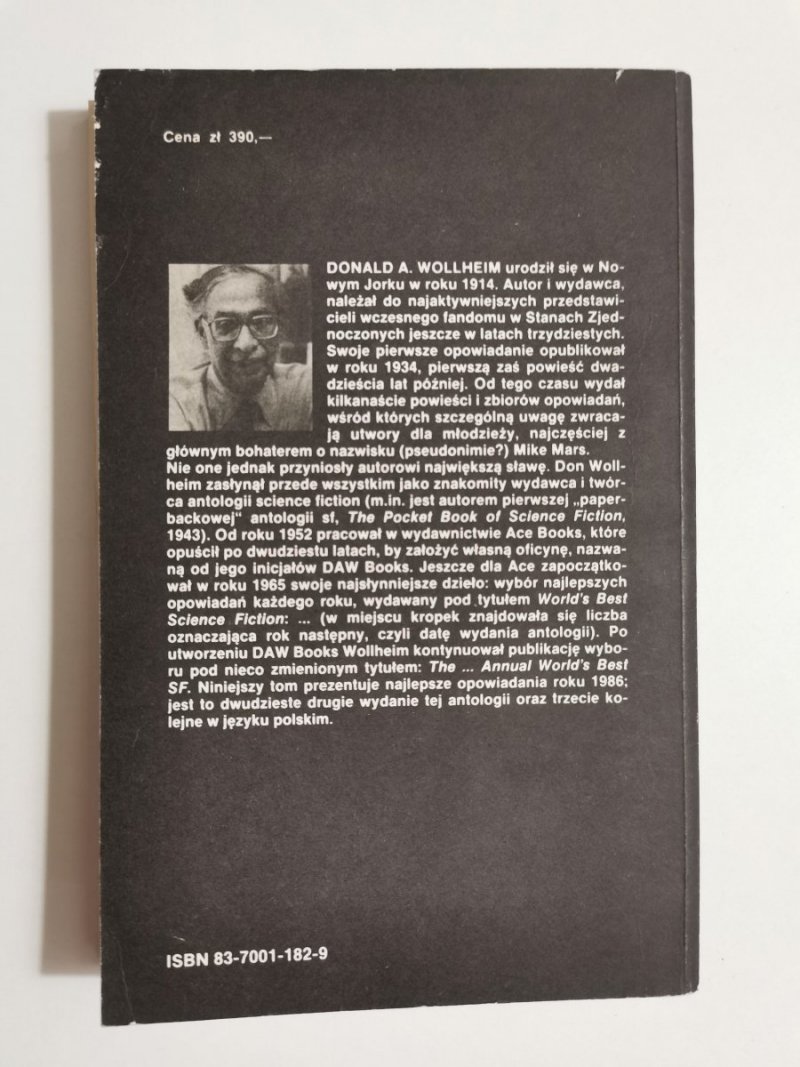 DON WOLLHEIM PROPONUJE 1987 NAJLEPSZE OPOWIADANIA SF 1987