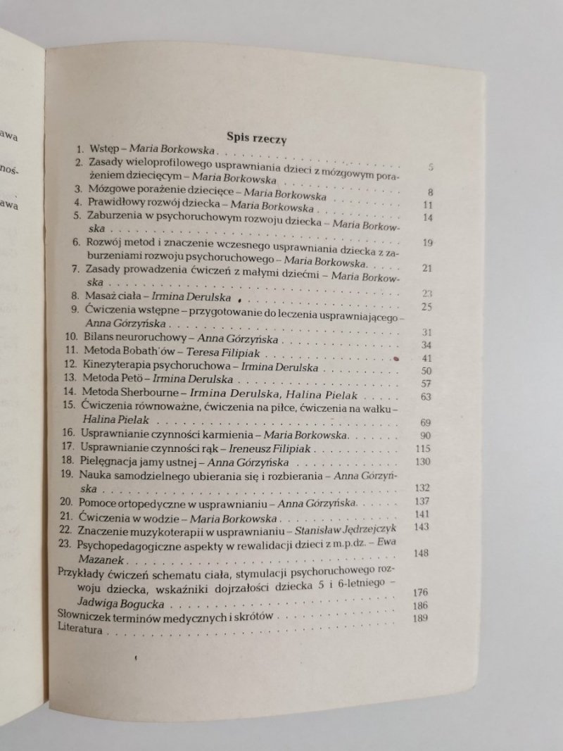 ABC REHABILITACJI DZIECI 2 MÓZGOWE PORAŻENIE DZIECIĘCE 1989