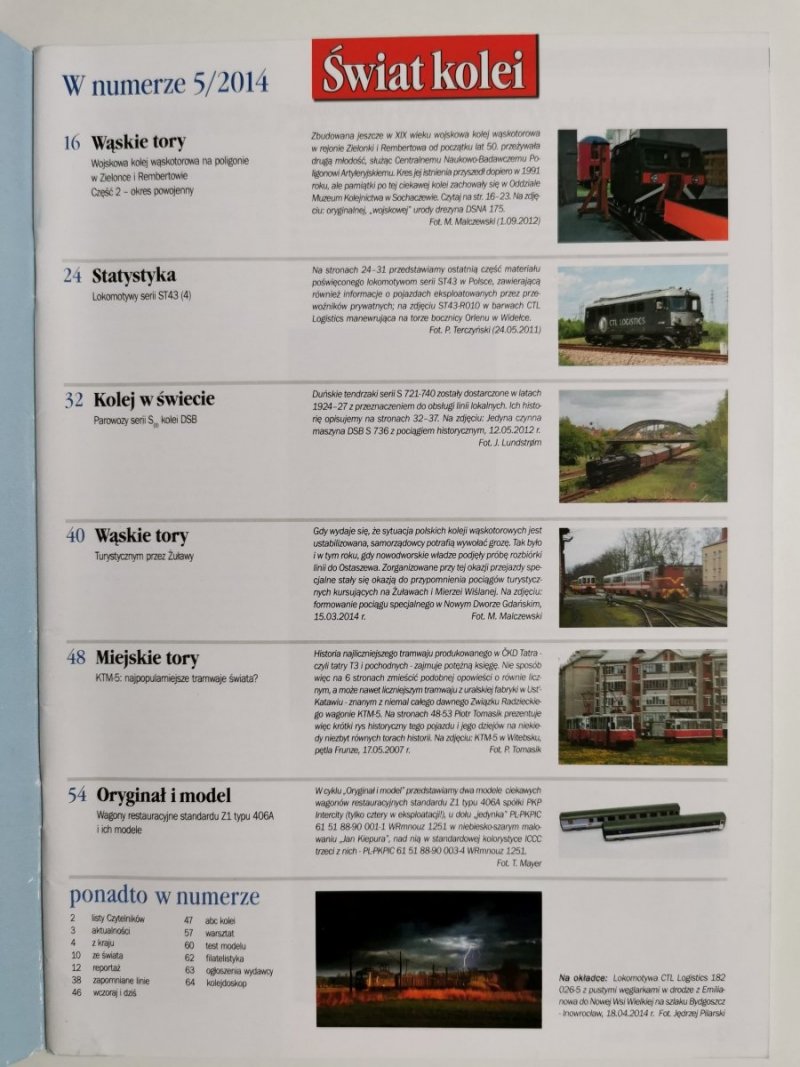Miesięcznik. Świat kolei 05/2014