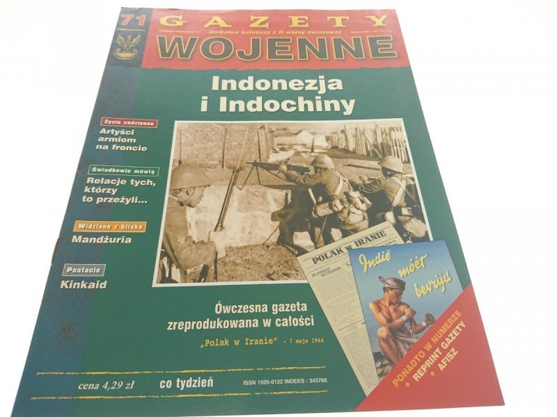 GAZETY WOJENNE NUMER 71 INDONEZJA I INDOCHINY 1998