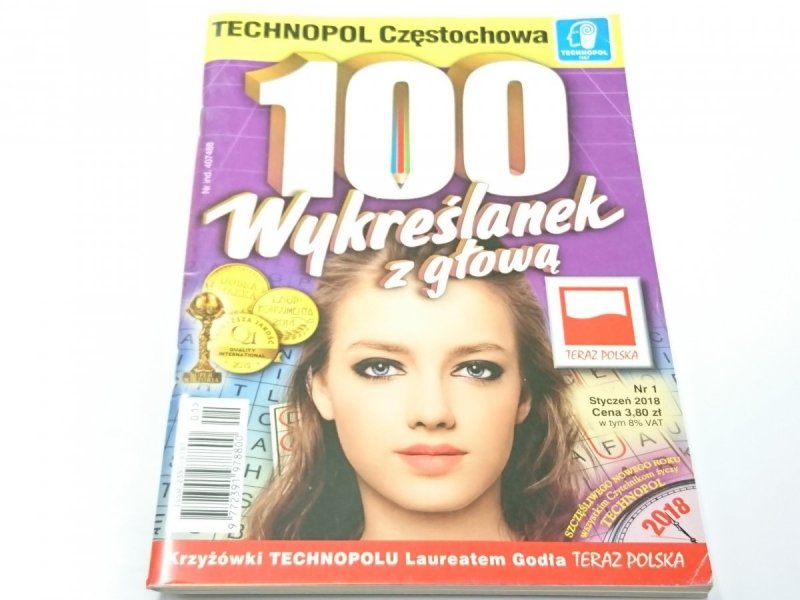 100 WYKREŚLANEK Z GŁOWĄ NR 1 STYCZEŃ 2018