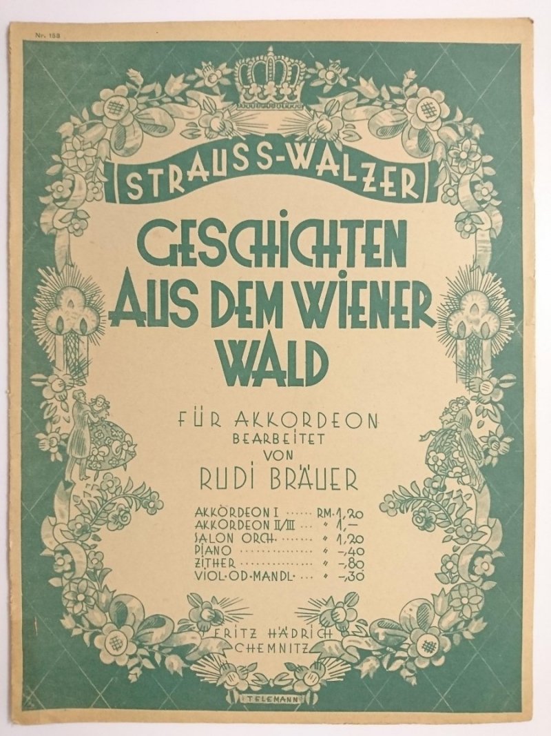 STRAUSS-WALZERT. GESCHICHTEN AUS DEM WIENER WALD FUR AKKORDEON - Rudi Brauer 