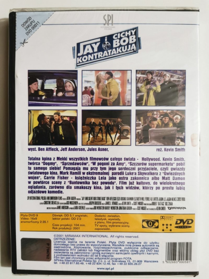 DVD. JAY I CICHY BOB KONTRATAKUJĄ
