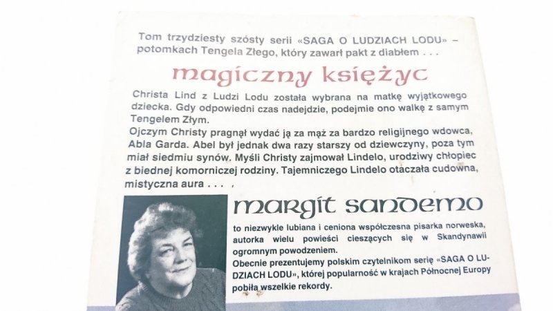 SAGA O LUDZIACH LODU TOM 36 MAGICZNY KSIĘŻYC 1995
