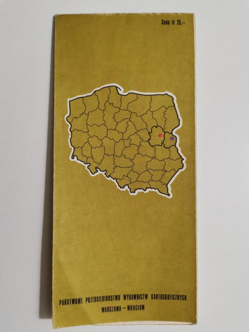 WOJEWÓDZTWA BIAŁOPODLASKIE SIEDLECKIE 1: 500 000 1982