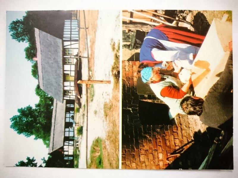 ZAGRODA ALBERTA KLUCKA Z LAT 20-TYCH XX w. WYPIEK SŁOWIŃSKIEGO CHLEBA FOT. WÓJTOWICZ