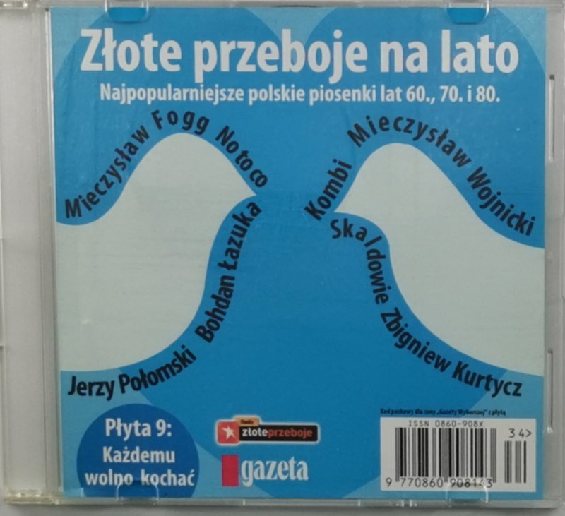 CD. ZŁOTE PRZEBOJE NA LATO NAJPOPULARNIEJSZE POLSKIE PIOSENKI LAT 60., 70. I 80.