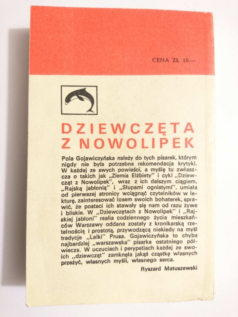 DZIEWCZĘTA Z NOWOLIPEK - Pola Gojawiczyńska 1970
