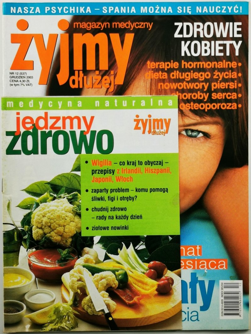 MAGAZYN MEDYCZNY ŻYJMY DŁUŻEJ 12/2003  
