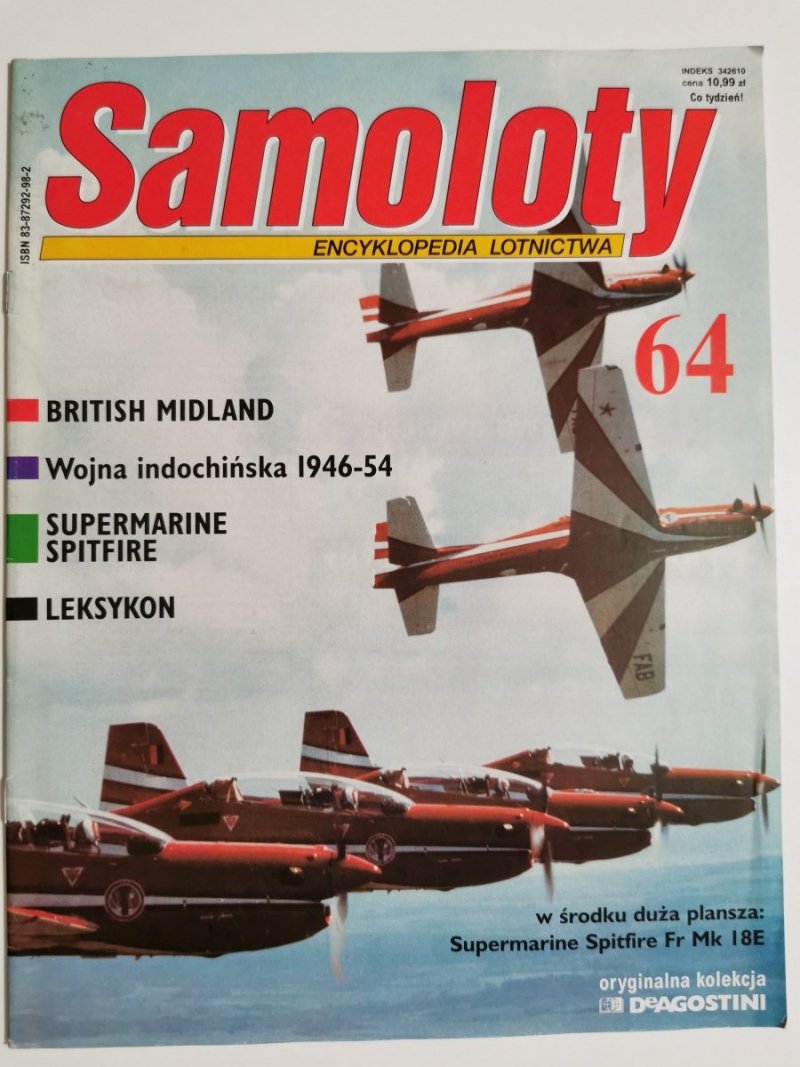 SAMOLOTY ENCYKLOPEDIA LOTNICTWA NR 64 
