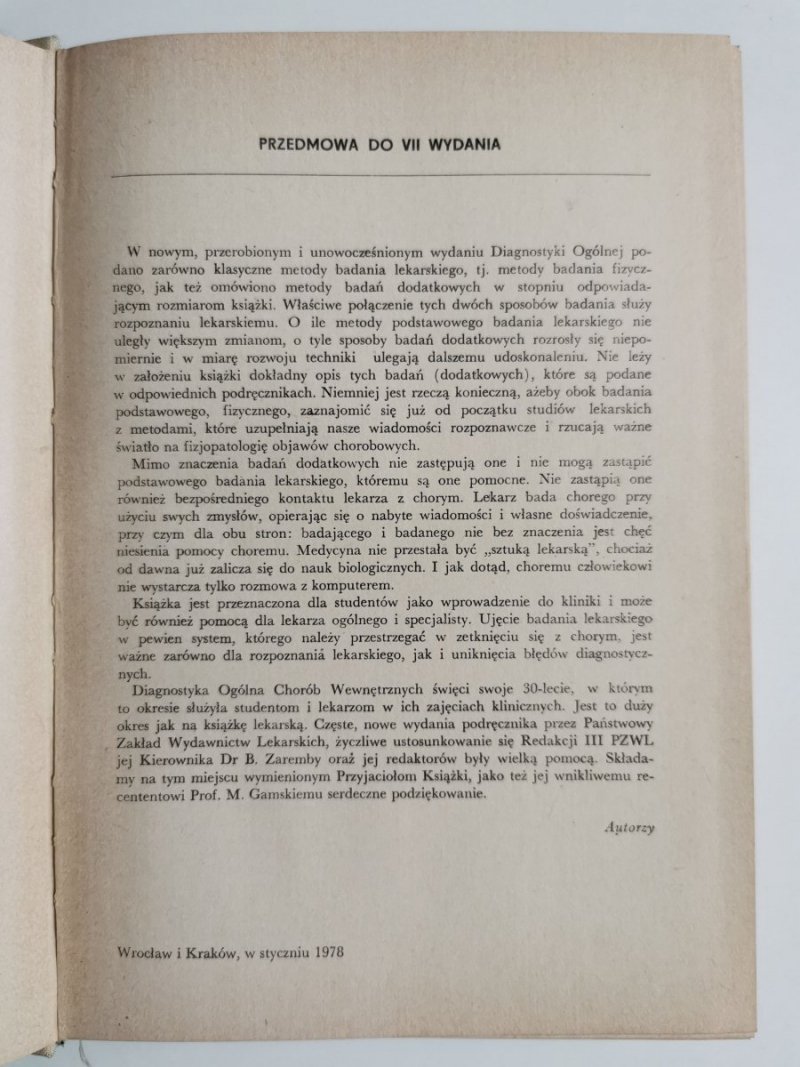 DIAGNOSTYKA OGÓLNA CHORÓB WEWNĘTRZNYCH - Edward Szczeklik 