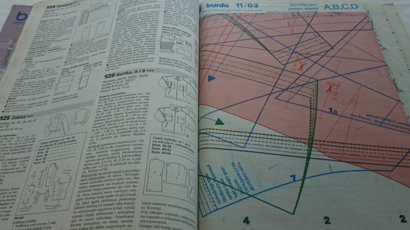 BURDA NR 11/2003 MODA WIECZOROWA