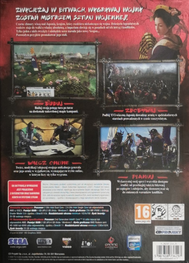 DVD. TOTAL WAR SHOGUN 2