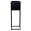 Kwietnik loftowy Concove 60 cm czarny