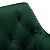Krzesło welurowe NEVADA VELVET ciemnozielone