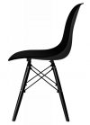 Krzesło plastikowe Milano Black DSW czarne