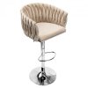 Hoker barowy Cofton Chrom beżowy Velvet