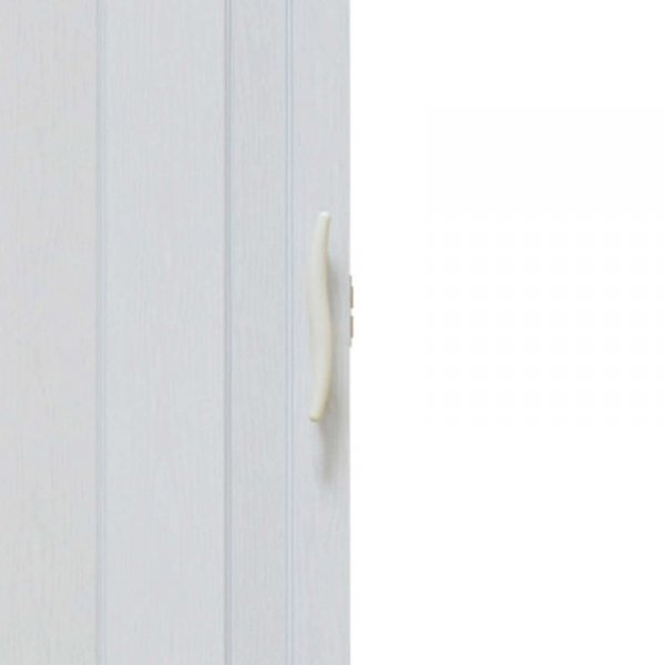 Drzwi harmonijkowe 001P BIAŁY DĄB MAT - 90 cm