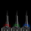 Kabel USB-C -> USB-C 2m 3A 60W pleciony czarny wtyczka z led RGB EVERACTIVE (CBB-2PDR)