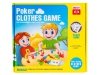 Edukacyjna gra na refleks Poker Clothes Game, Układanka Ułóż Pranie Ubrania