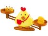 Gra Nauka Liczenia - Równoważnia Waga Szalkowa Kurczak - Chick Balance