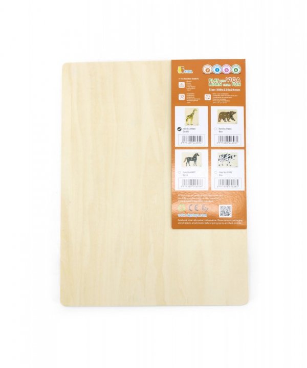 Viga 44605 Puzzle na podkładcez uchwytami - Żyrafa
