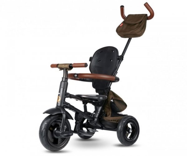 Qplay Rowerek Trójkołowy Rito Deluxe Rubber Brown