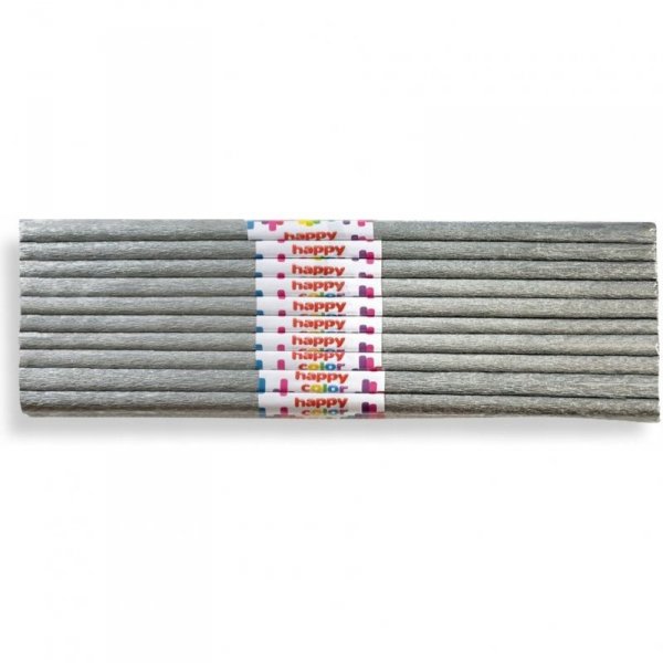 Bibuła marszczona 50x200cm srebrna 3640 5020-81 HAPPY COLOR