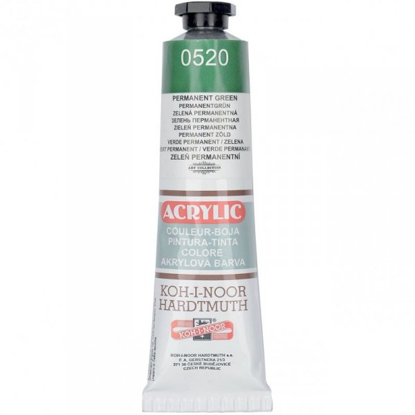 Farba akrylowa 162736 zieleń pernam.0520 40ml. KOH-I-NOOR