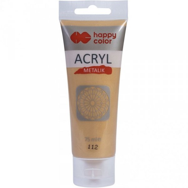Farba akrylowa 75ml blade złoto metallik HA 7370 0075-112 HAPPY COLOR