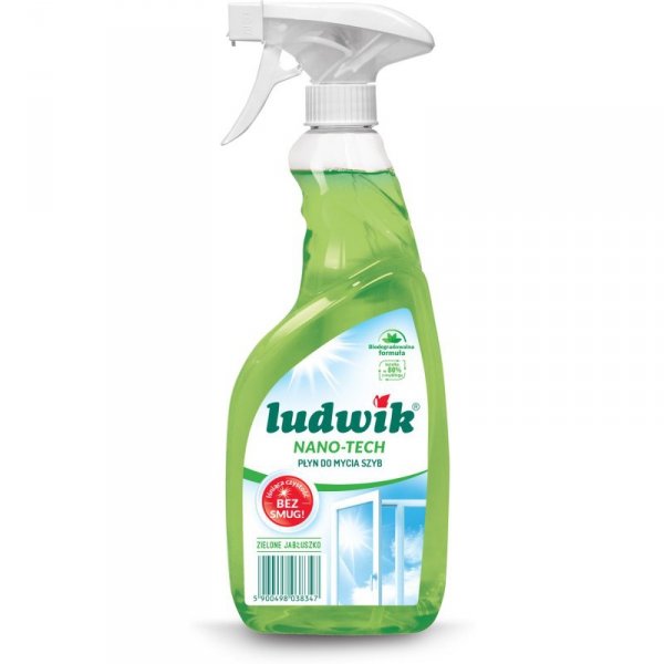 Płyn do szyb i glazury LUDWIK 600ml zielone jabłuszko
