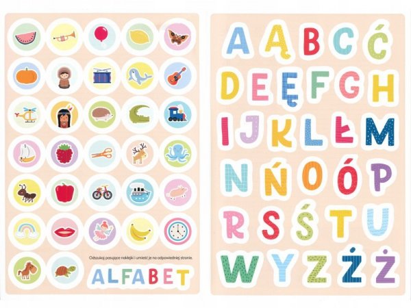 Kolorowanka A4 16k z naklejkami KALIGRAFIA INTERDRUK