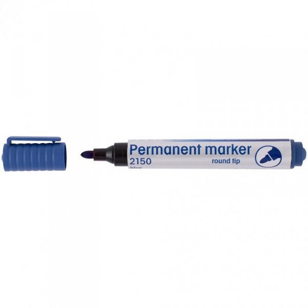 Marker permanentny 2150 niebieski okrągła końcówka 110167 D.RECT