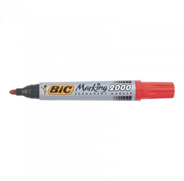 Marker permanentny 2000 czerwony BIC ECO okrągła końcówka 8209133
