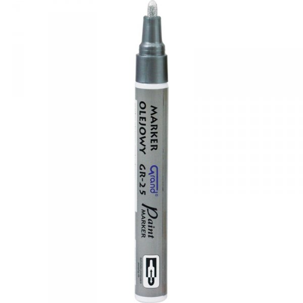 Marker olejowy GR-25 srebrny GRAND
