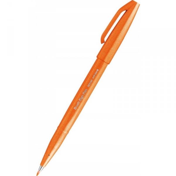Pisak BRUSH SIGN PEN pomarańczowy SES15C-F PENTEL