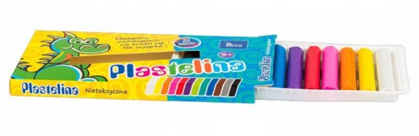 Plastelina 12kol.15g KP001-D TETIS