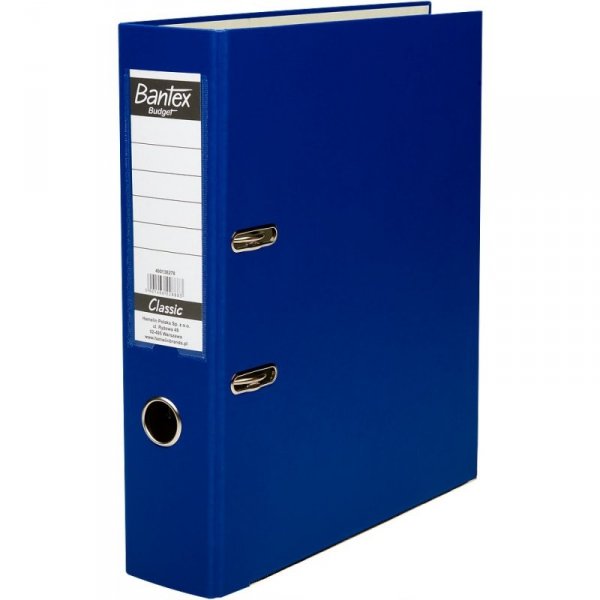 Segregator na dokumenty A4 75mm CLASSIC granatowy 400136278 BANTEX BUDGET