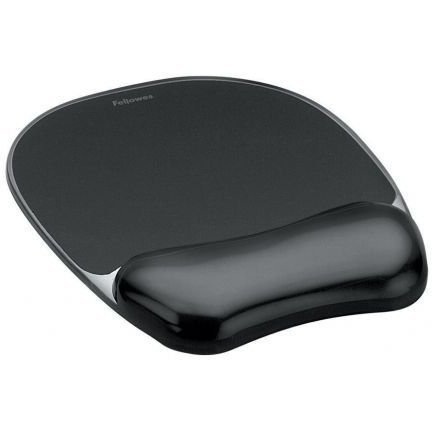 Podkładka pod mysz i nadgarstek FELLOWES Crystal czarna 9112101