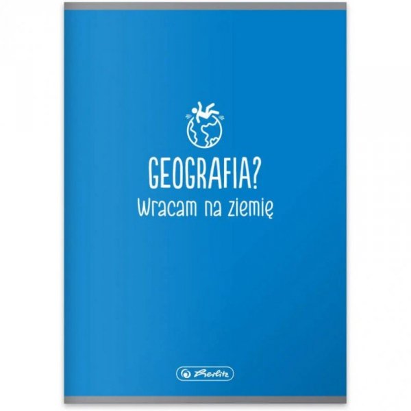 Zeszyt szkolny przedmiotowy A5 60 kartek w kratkę 70g GEOGRAFIA 9577354 HERLITZ