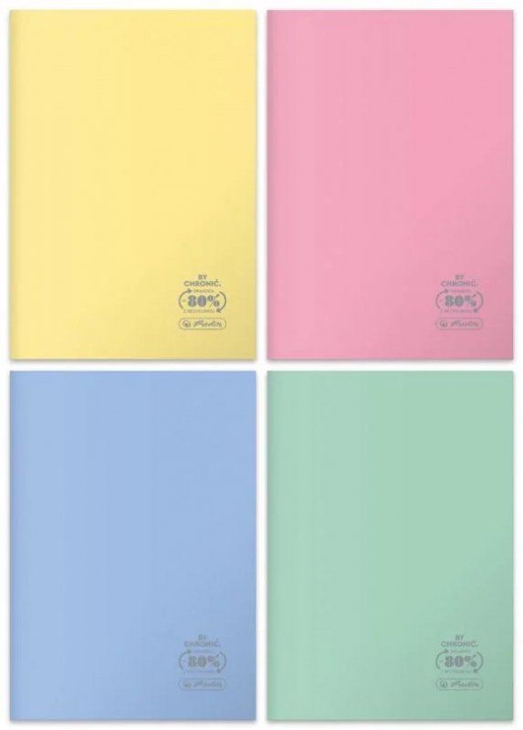 Zeszyt szkolny A4 60 kartek w kratkę 70g ECO PP Pastel Colors 9552753 HERLITZ